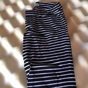 Cropped striped pants